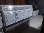 MELAMINE 4D PANRTY CUPBOARD WHITE