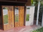 Melamine Almari 2 Door with Glass