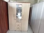 Melamine Ash 3 D Cupboard with Mirror