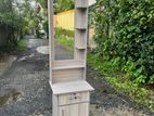 Melamine Ash White Dressing Table With Rack