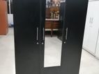 Melamine Black 3 Door Cupboard