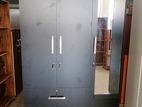 Melamine Black Colour Cupboard 6 X 4 Ft 3 Door Wardrobe