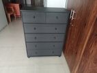 Melamine Black Drawer Cupboard