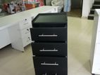 Melamine Black Drawer Cupboard