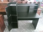 Melamine Black Table with Cupboard