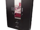 Melamine Black Wardrobe 3d