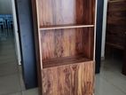 Melamine Book Rack with Cupboard S