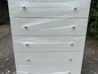Melamine Chest Of Drawer Cupboard White