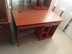 Melamine Computer Table With Cupboard