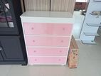 Melamine Drawer Cupboard Pink / Blue