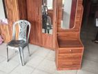 Melamine Dressing Table with Cupboard