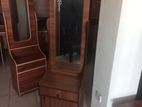 Melamine Dressing Table with Cupboard