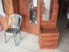 Melamine Dressing Table with Cupboard