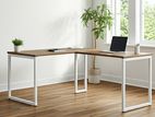 Melamine L Shaped Work Station Table..