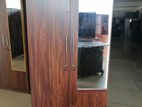 Melamine Mirror 2 Door Cupboard / Wardrobe 6 X 2.5 Ft