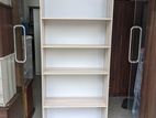 Melamine Oak-White Book Racks