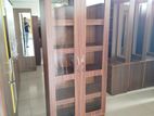 Melamine Office Cupboard 2D With Glass