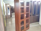 Melamine Office Cupboard 2D With Glass