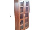 Melamine Office Cupboard 2D With Glass