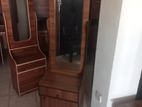 Melamine Single Dressing Table with Cupboard 001