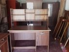 Melamine Study Table with Racks