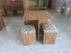 Melamine Table with 4 Chairs
