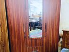 Melamine Three Door Full Set Mirror Wardrobe