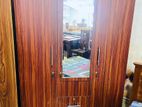 Melamine Three Door Large Mirror Wardrobe