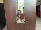 Melamine Three Door Large Mirror Wardrobe