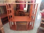 Melamine TV Stand with Setup Cupboard 32-1"