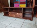 Melamine tv stand with setup cupboard 55"