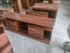 Melamine Tv Stand with Setup Cupboard 55"