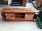 Melamine TV Stand with Setup Cupboard 65"