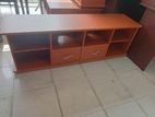 Melamine Tv Stand with Setup Cupboard