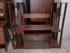 Melamine Tv Stand with Setup Cupboard