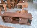 Melamine TV Stand With Setup Cupboard