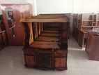 Melamine TV stand with setup cupboard