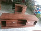 Melamine TV Stand with Setup Cupboard
