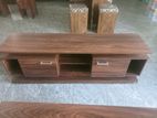 Melamine Tv Stand with Setup Cupboard