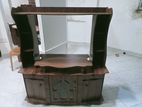 Melamine Tv Stand with Setup Cupboard