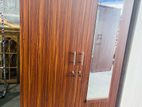 Melamine Two Door Large Base Wardrobe With Mirror