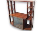 Melamine Upper Stripe TV Stand