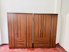 Melamine Wardrobe 6x4 (3 Door) - Teak Color