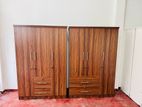 Melamine Wardrobe 6x4 (3 Door) - Teak Color