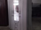 Melamine Wardrobe With Glass AA Colour