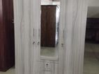 Melamine Wardrobe With Glass AA Colour