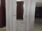 Melamine Wardrobe With Glass AA Colour