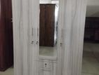 Melamine Wardrobe With Glass AA Colour