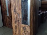 Melamine Wardrobe With Glass D2