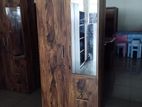 Melamine Wardrobe With Glass D2